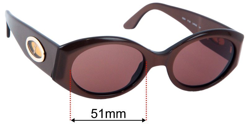 Lenti di ricambio per occhiali da sole SFx adatte a Yves Saint Laurent 6554 Y755 Large 51 mm W