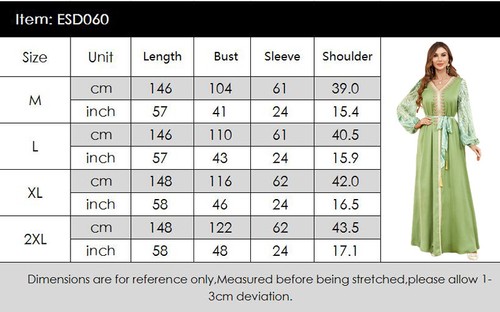 Muslim Floral Kaftan Islamic Women Maxi Dress Ramadan Dubai Caftan Moroccan Gown - Picture 58 of 216
