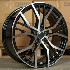 18" SEAT LEON 2025-2026 GLOSS BLACK/MACHINED SANTIAGO DESIGN 7.5J ALLOYS X4