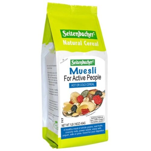Seitenbacher Müsli #3 For Active People hot and cold cereal 454g (160 OZ),01 LB.