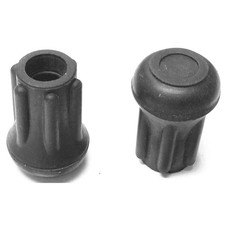 GRAINGER APPROVED LTB 15B/W Furniture Protective Leg Tips,3/8 in Dia 16ZF87