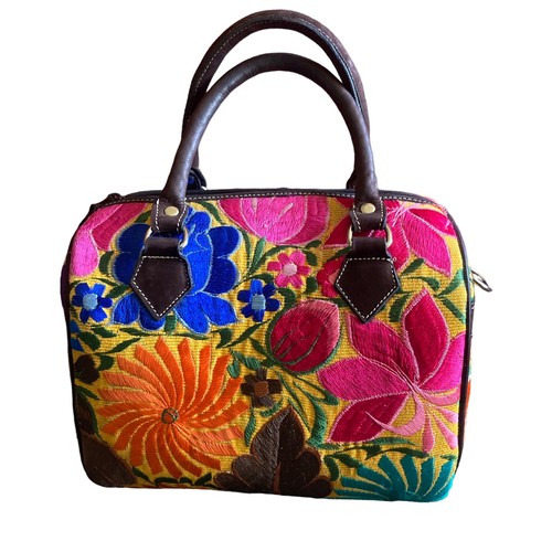 Mexican Embroidered Floral Handbag
