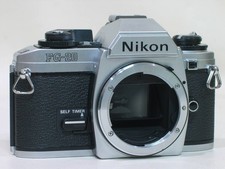 Nikon FG-20 Silver 35mm Film SLR Camera, Refurbished Mirror, Used