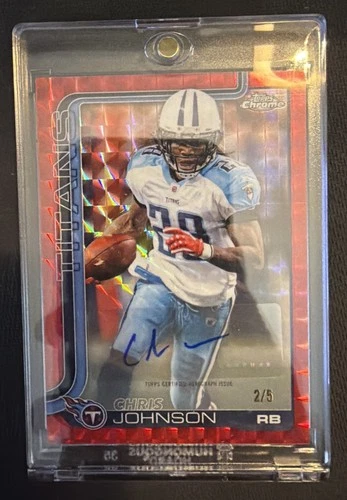 2025 Topps Chrome Chris Johnson Red Refractor (RAW)