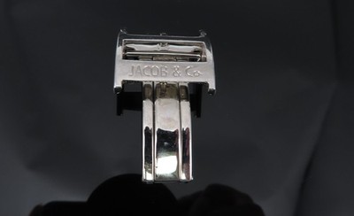 Authentic Original: Jacob & Co 5 Time Zone Stainless Steel Deployment Buckle