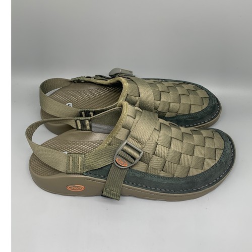 Chaco Canyon Olive Green Woven Clogs Sandals Men's Sz 14 NEW!