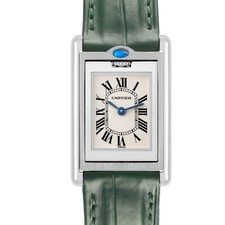 Cartier Tank Basculante Steel Ladies Watch W1011158 Box Papers