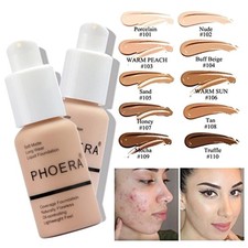 PHOERA Full Coverage Makeup Set + Foundation ...