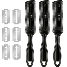 3 Pcs Haircut Razor Comb Hair Cutting Comb wi...