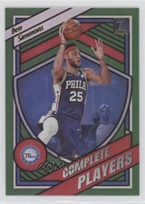 2020-21 Panini Donruss Complete Players Green Flood Ben Simmons #7 o1h