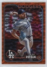 2024 Topps Update Orange Crackle Foilboard 249/299 Alex Vesia #US258 14md