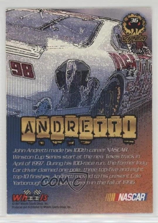 1997 Wheels Viper John Andretti #36 - Image 2 of 2