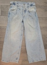Free People We The Free Slouchy Jeans Light Wash, Wide Leg, Size Small