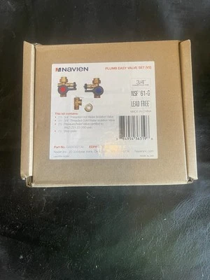 Navien Water Heater Plumb Easy Valve 3/4" GXXX002139 Lead Free NSF 61-G 150 PSI