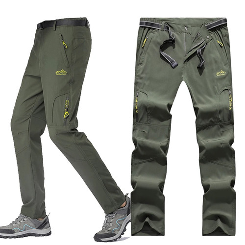 Wanderhose Herren Stretch Wasserdicht Taktisch Reißverschlusstaschen Hose Leicht - Bild 4 von 21