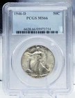 1946-D Walking Liberty Half Dollar PCGS MS66 Silver 50C GEM MS 66 Coin