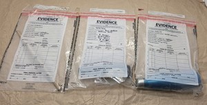 3 Batman Gotham CSI Evidence Bag TV Series Prop With Evidence Inside!  (#682)