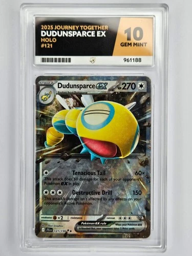 Pokemon Journey Together 121/159 Dudunsparce ex DR Ace Grade 10