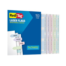 Laser Printable Flags, 150 Pack, 2 Inch X 0.56 Inch, Adhesive Tabs for Organizin