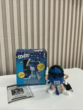 Vintage M M's Blue Character Radio AM/FM With Headphones In Box Collectors Item