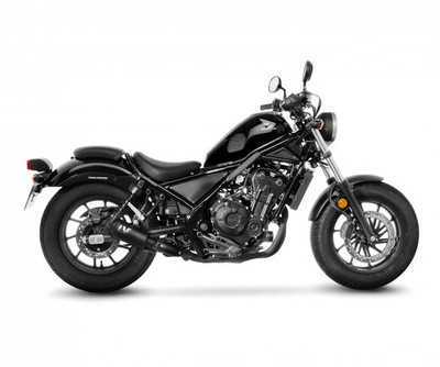 LeoVince Auspuff-Schalldämpfer LV-10 FULL BLACK  HONDA CMX 300 REBEL 2017 2024