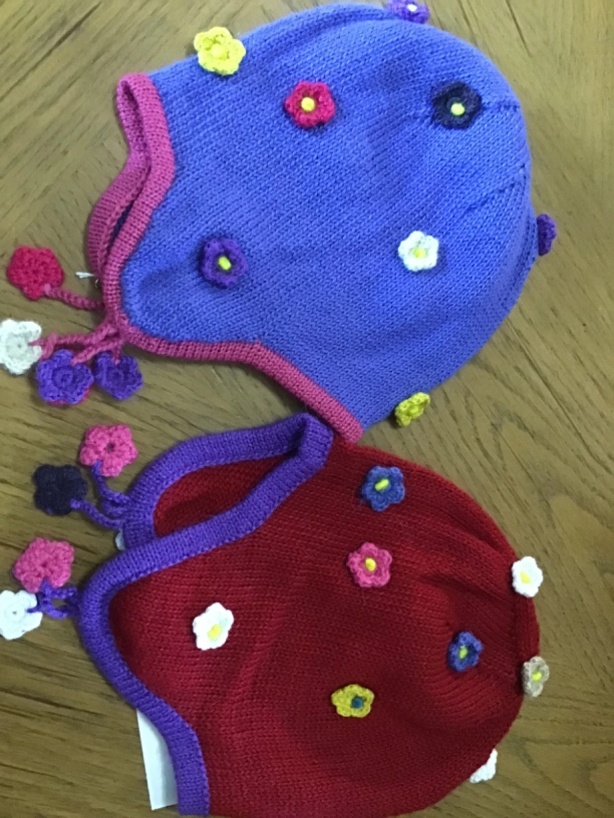 NWOT Infant Alpaca Chullo Hat Small red or periwinkle blue options