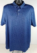 PGA Tour Pro Series Mens XL Blue Short Sleeve Golf Polo Shirt