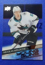 NICOLAS MELOCHE 2020-21 UPPER DECK YOUNG GUNS CLEAR CUT RC PARALLEL #463
