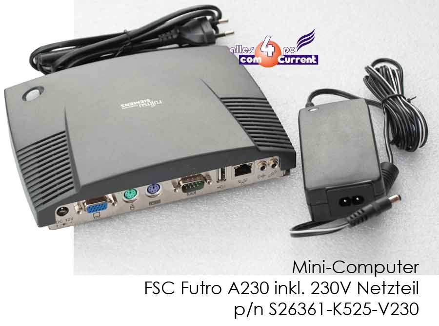 Thinclient Minipc FSC Futro A230 4GB CF-Card 512 MB Gigabit LAN RS-232 USB 60