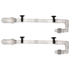2pcs Fish Tank Water Inlet Hose - 3/8'' Plastic Canister Filters Inlet Tube
