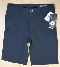 NWT Volcom Hybrid Youth Shorts Size 16 28 Kerosene Black Surf Turf Swim Active