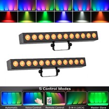 120W LED Wall Washer Light DMX Disco Show RGBWA UV Stage Disco Light Bar Party