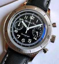 Chronograph Seiko VK64 meca-quartz vintage design mechanical quartz watch 37mm