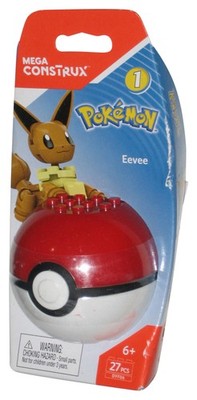 Pokemon Mega Construx (2017) Eevee Pokeball Mini Figur Pack