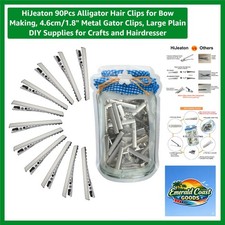 90Pcs Alligator Hair Clips for Bow Making, 4.6cm/1.8" Metal Gator Clips, Larg...