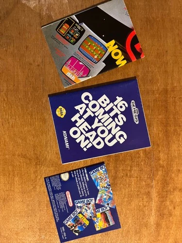 Nintendo Konami NES Game Boy insert posters foldouts Classic Nintendo Vintage
