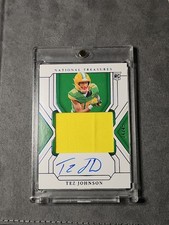 2025 Panini National Treasures Collegiate  Materials Signatures Tez Johnson /49