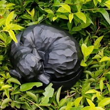 Cat Urn for Ashes Memorial Figurine Small Animal Urn for Garden Courtyard