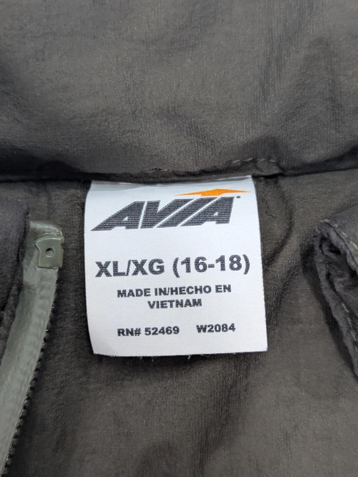 AVIA Green Thin Insulation QUILTED VEST Spring Hike Jacket Gym Coat Women XL - Image 4 of 4