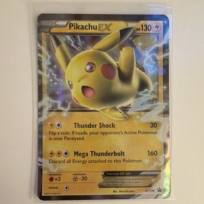 Pokémon Pikachu EX XY174 XY Promo Holo Thunder Shock Mega