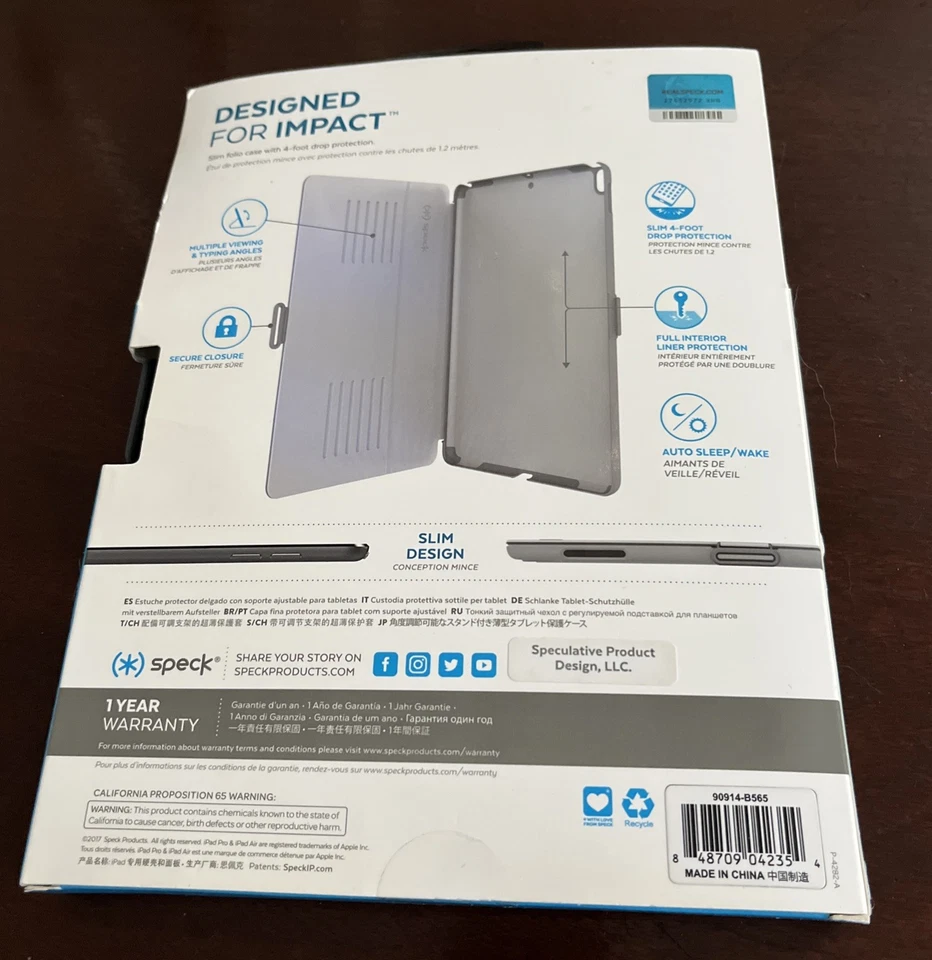 NEW Speck Balance Folio Protective case iPad 9.7" iPad pro/ iPad air/ air 2 - Image 2 of 3