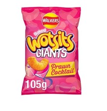 Walkers Wotsits Giants Prawn Cocktail Sharing Bag Crisps 105g Free Postage