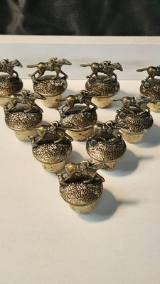 Lot of 10 - BLANTONS 'N' Horse Bottle Stoppers Bourbon Cork Tops