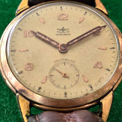 Vintage Antique Perfecta  15 Rubis (Jewels) Swiss Wrist Watch