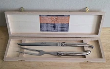 Laguiole Jean Dubost Stainless-Steel Carving Set Scuffed NIB