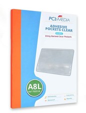 Image of Self Adhesive Pockets Opening Long Edge A5, A6, A7 and A8 Size Document Holder