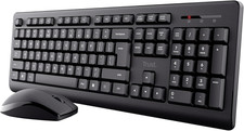 Tastiera E Mouse Ambidestro Wireless Italiano QWERTY, Tasti a Profilo Ribassato