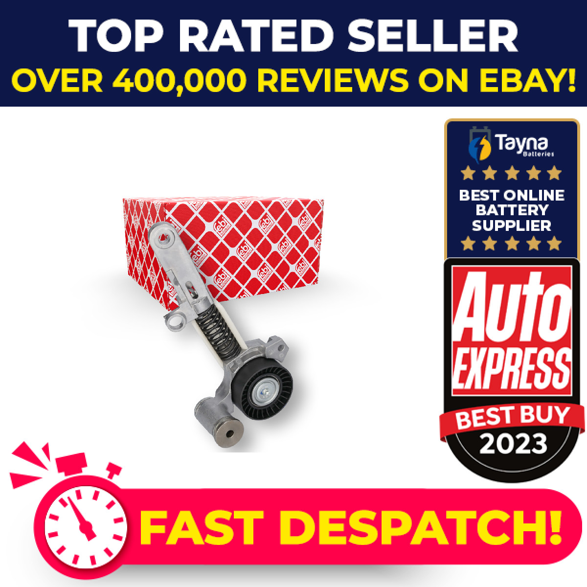 Aux Belt Tensioner 182313 Febi Drive V-Ribbed 1662037010 1662037011 1662037020