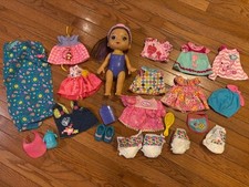 Baby Alive Doll Clothes Accessories Swaddle, Bib, Brush, Diapers, Shoes
