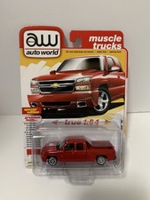 Auto World 1/64 Red 2006 Chevy Silverado 1500 SS Pickup Diecast